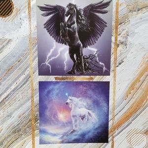 Pegasus Fantasy Unicorn Wall Art Poster Print